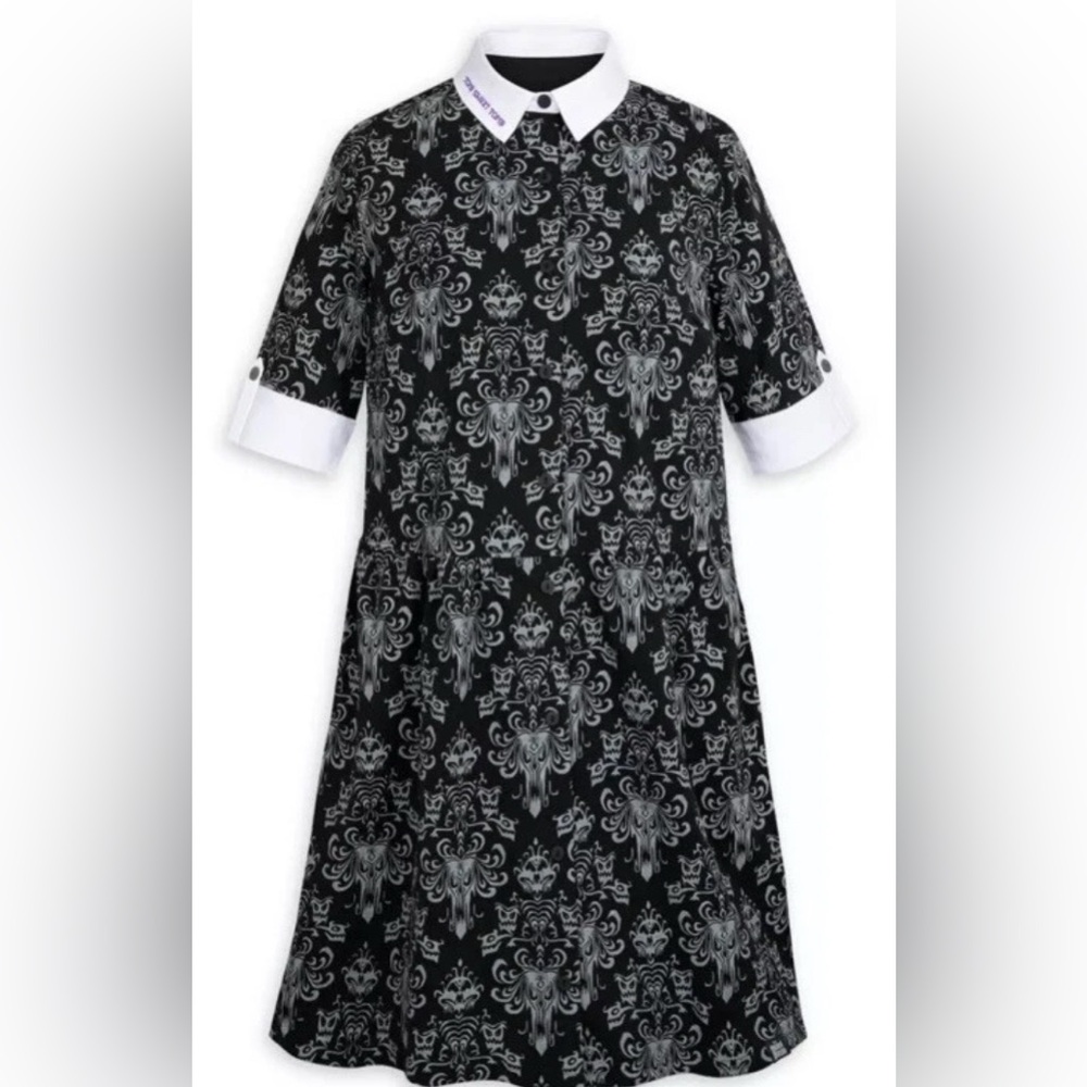 Disney Haunted Mansion Glow In The Dark Dress Size Small NEW
